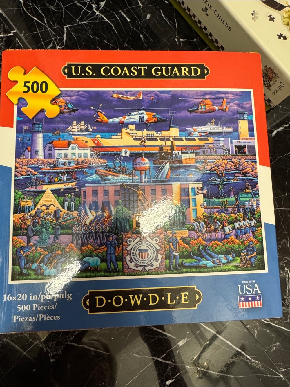 DOWDLE U.S. Coast Guard 500-Piece Jigsaw Puzzle - Blue/Orange